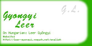 gyongyi leer business card